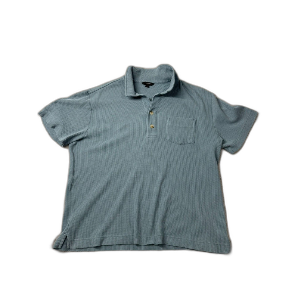 Banana Republic Men's Ribbed Knit Polo Shirt